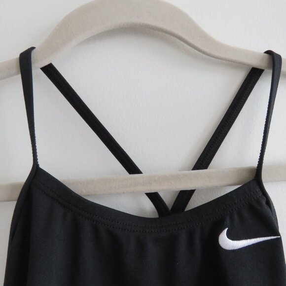 NIKE HYDRASTRONG Solid Racer Women's Athletic Swimsuit in Black - Size 0 NWT - Picture 4 of 12